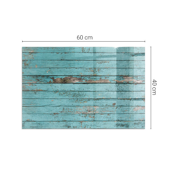 Szyba hartowana pod kominek Rustykalna estetyka desek na produkcie