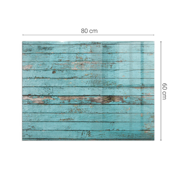 Szyba hartowana pod kominek Rustykalna estetyka desek na produkcie