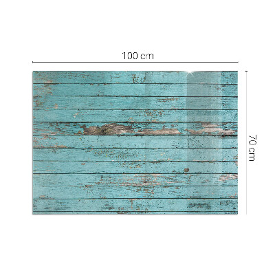 Szyba hartowana pod kominek Rustykalna estetyka desek na produkcie