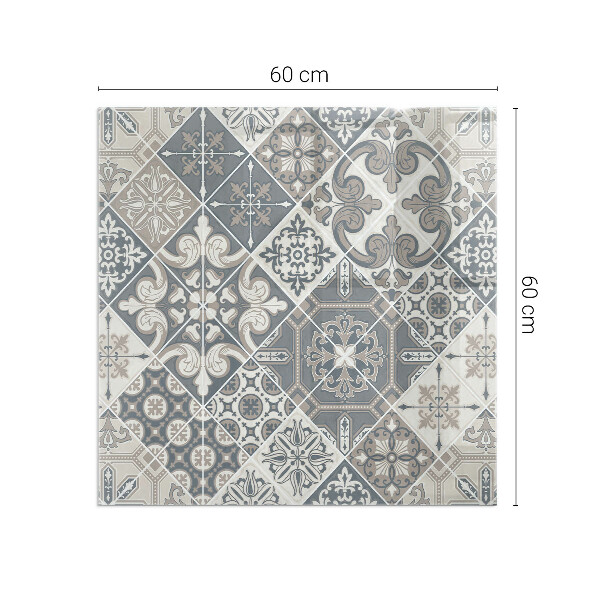 Podkładka pod kominek Dekoracyjne wzory mozaikowe