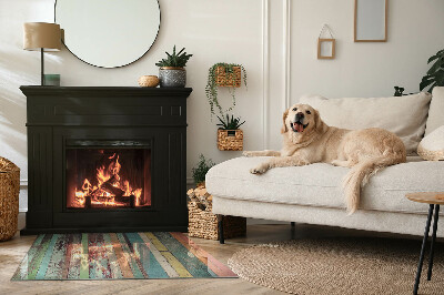 Szyba hartowana pod kominek Deski w wielu kolorowych tonach