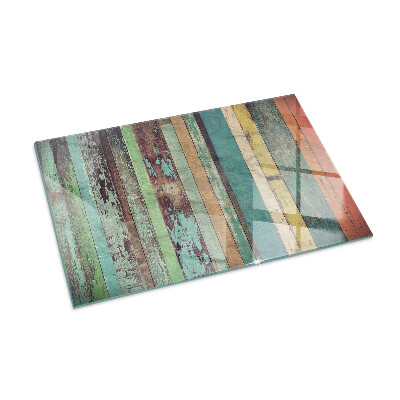 Szyba hartowana pod kominek Deski w wielu kolorowych tonach