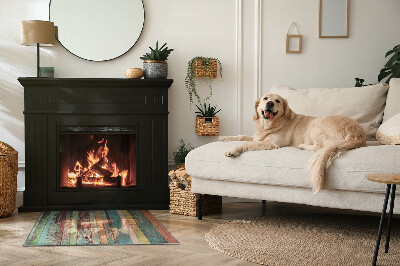 Szyba hartowana pod kominek Deski w wielu kolorowych tonach