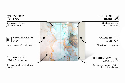 Szyba hartowana pod kominek Design kamiennego wykończenia