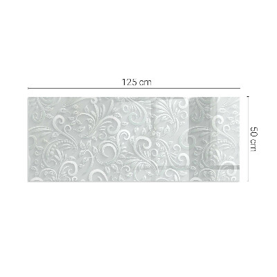 Szyba hartowana pod kominek Wyrafinowany design roślinny