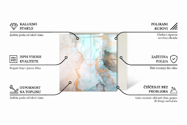 Podkładka pod kominek Abstrakcyjny design w formach