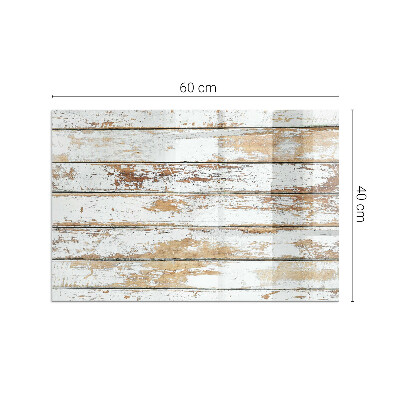 Szyba hartowana pod kominek Zniszczony wzór drewnianej powierzchni