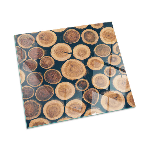 Podkładka pod kominek Skrzynka z motywem drewna wciętego