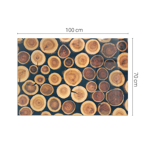Podkładka pod kominek Skrzynka z motywem drewna wciętego