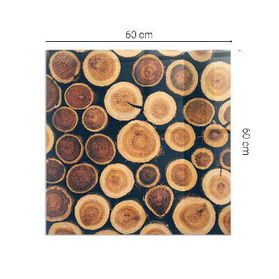 Podkładka pod kominek Skrzynka z motywem drewna wciętego