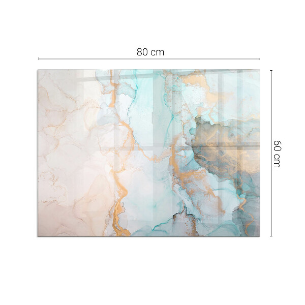 Szyba hartowana pod kominek Abstrakcyjne fale kolorów