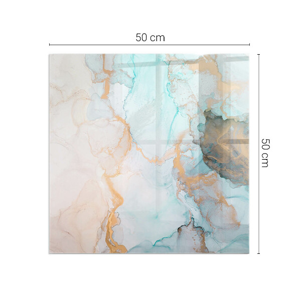 Szyba hartowana pod kominek Abstrakcyjne fale kolorów