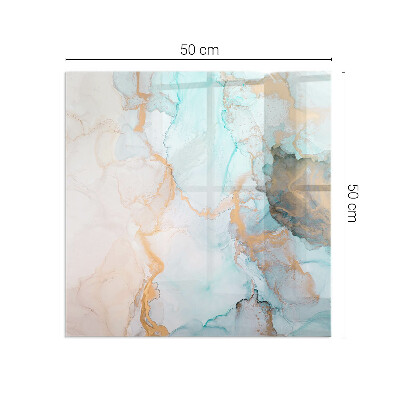 Szyba hartowana pod kominek Abstrakcyjne fale kolorów