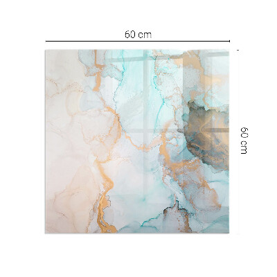 Szyba hartowana pod kominek Abstrakcyjne fale kolorów