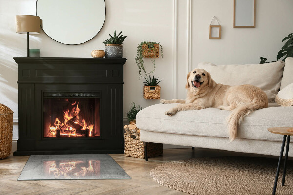 Podkładka pod kominek Betonowa struktura w stylu