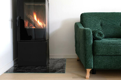 Szyba hartowana pod kominek Naturalny motyw kamienia