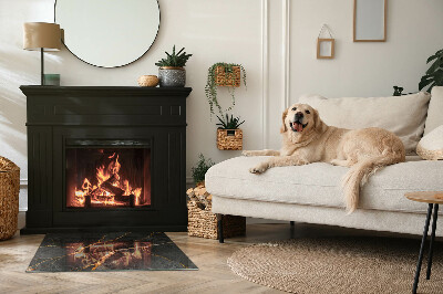 Podkładka pod kominek Klasyczny marmur z finezyjnymi żyłkami