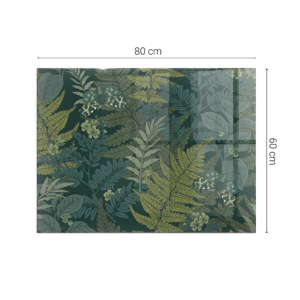 Podkładka pod kominek Motyle wśród roślinnych akcentów