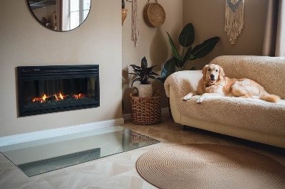 Podkładka pod kominek Elegancki marmurowy motyw