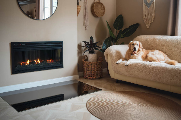 Szyba hartowana pod kominek Kolor Ciemny grafitowy