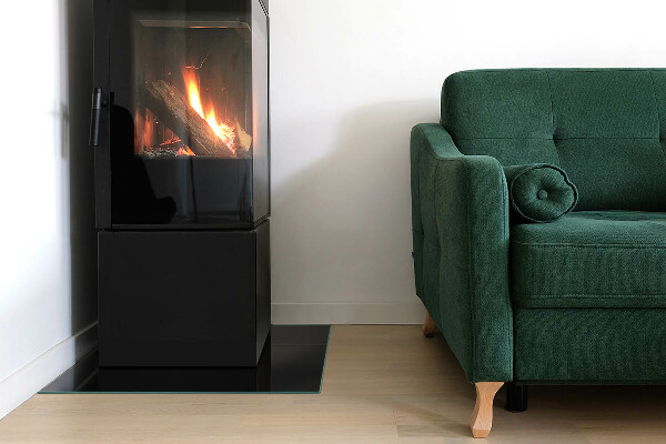 Szyba hartowana pod kominek Kolor Ciemny grafitowy