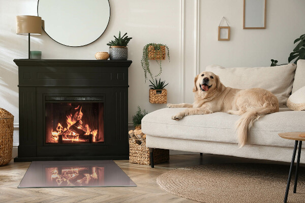 Szyba hartowana pod kominek Kolor Beżowy