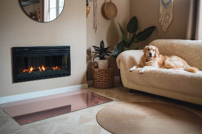 Szyba hartowana pod kominek Kolor Różowy