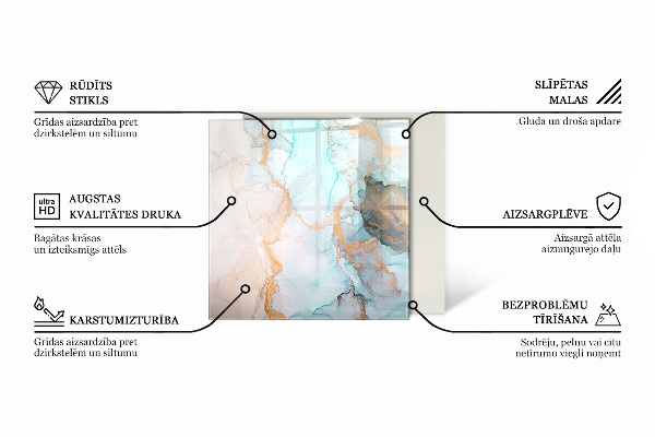 Sześciokątne szkło hartowane pod kominek Geometria w trzech wymiarach
