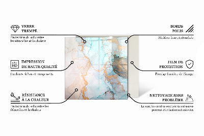 Sześciokątne szkło pod kominek Wzór inspirowany drewnem