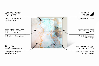 Sześciokątne szkło hartowane pod kominek Kwiatowy detal w pełnym rozkwicie