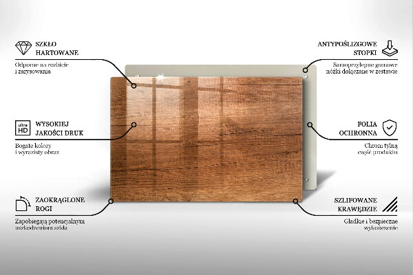 Dekoracyjna podstawka pod znicz Drewno tekstura