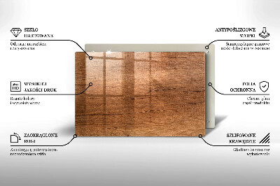 Dekoracyjna podstawka pod znicz Drewno tekstura