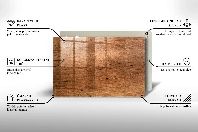 Dekoracyjna podstawka pod znicz Drewno tekstura
