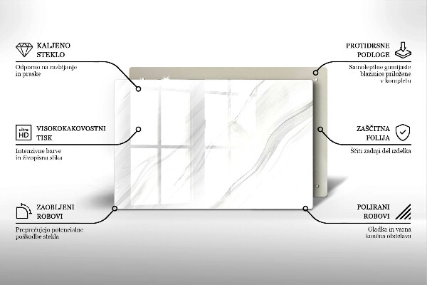 Dekoracyjna podkładka pod znicz Delikatny marmur