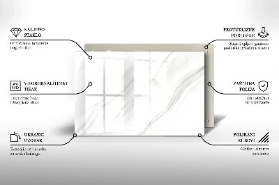 Dekoracyjna podkładka pod znicz Delikatny marmur