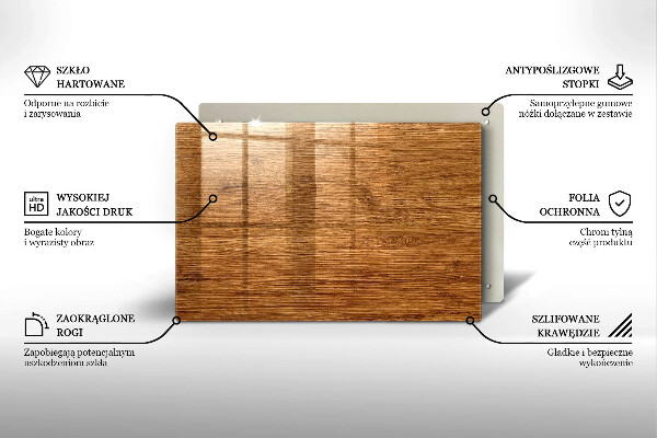 Dekoracyjna podstawka pod znicz Tekstura drewno deska