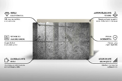 Dekoracyjna podkładka pod znicz Beton kamień tekstura