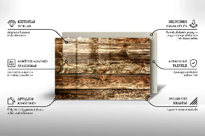 Dekoracyjna podkładka pod znicz Tekstura drewno deski