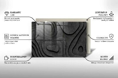 Dekoracyjna podstawka pod znicz Kamienne kształty 3D