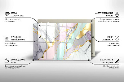 Dekoracyjna podkładka pod znicz Pastelowy marmur