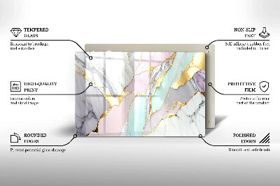 Dekoracyjna podkładka pod znicz Pastelowy marmur