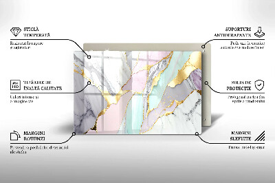 Dekoracyjna podkładka pod znicz Pastelowy marmur