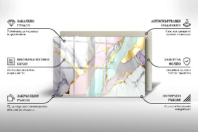 Dekoracyjna podkładka pod znicz Pastelowy marmur