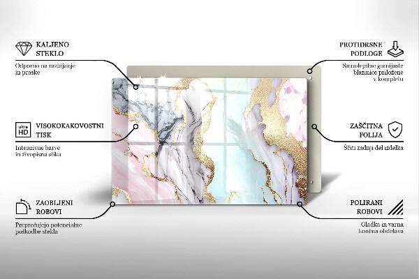 Dekoracyjna podstawka pod znicz Pastelowy marmur
