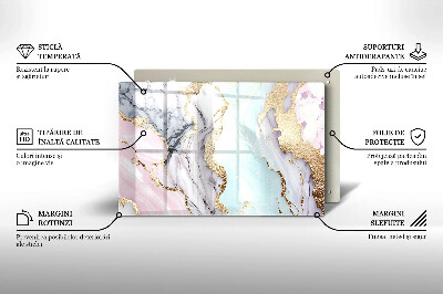 Dekoracyjna podstawka pod znicz Pastelowy marmur