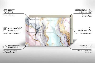 Dekoracyjna podstawka pod znicz Pastelowy marmur