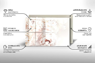 Dekoracyjna podkładka pod znicz Pastelowe piwonie