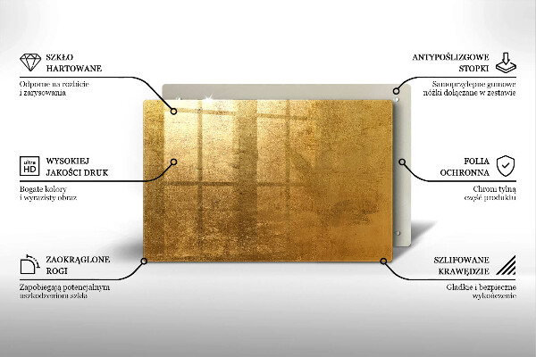 Dekoracyjna podkładka pod znicz Tło tekstura złota
