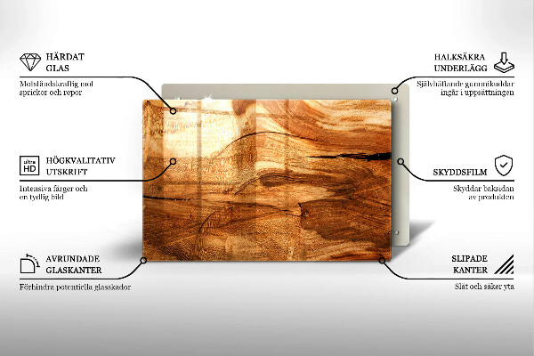 Dekoracyjna podkładka pod znicz Drewniana tekstura deski
