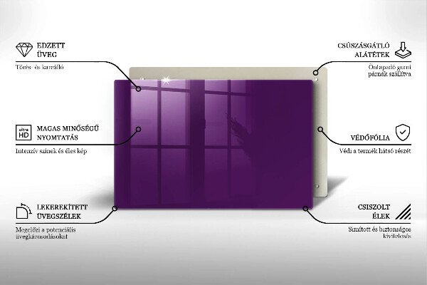 Dekoracyjna podstawka pod znicz Kolor fioletowy